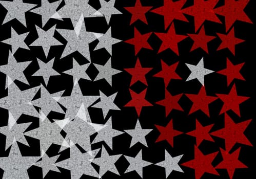 Star shape grunge pattern abstract illustration. Background design element.