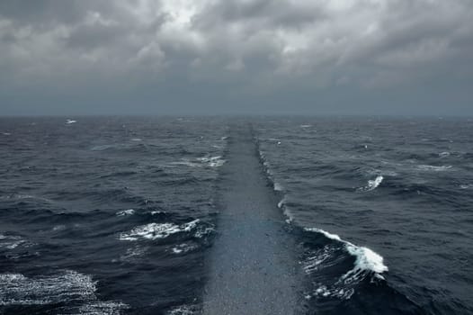 Ocean water dry ground path. Biblical sea crossing religion and faith abstract.
