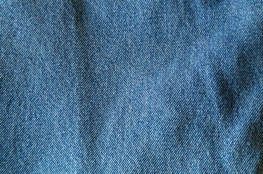 Close up of blue denim filling image.
