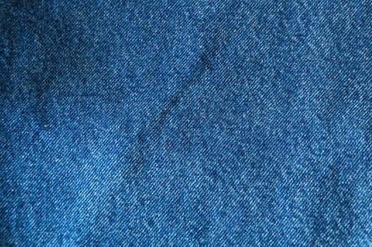 Close up of blue denim filling image.
