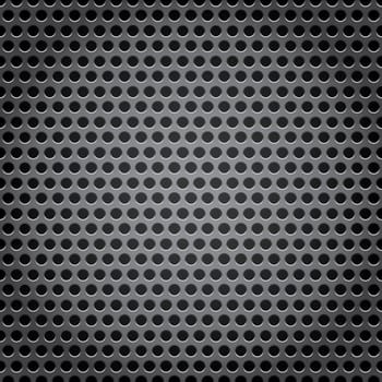 The metal grid dark background with black holes