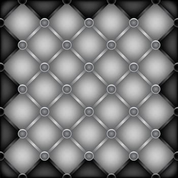 The metal furniture dark mesh texture with black decor around