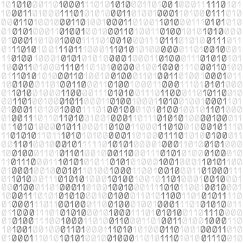 The programming black code on the white background
