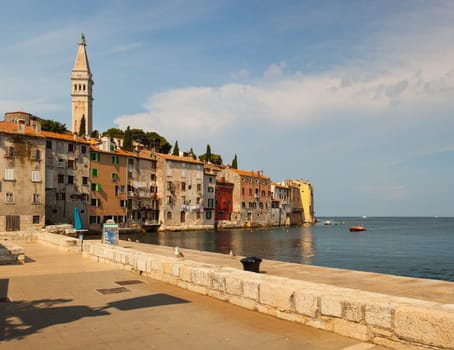 View of Rovinj little city in Istria, Croatia