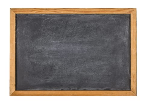 Empty slate panel with wooden frame