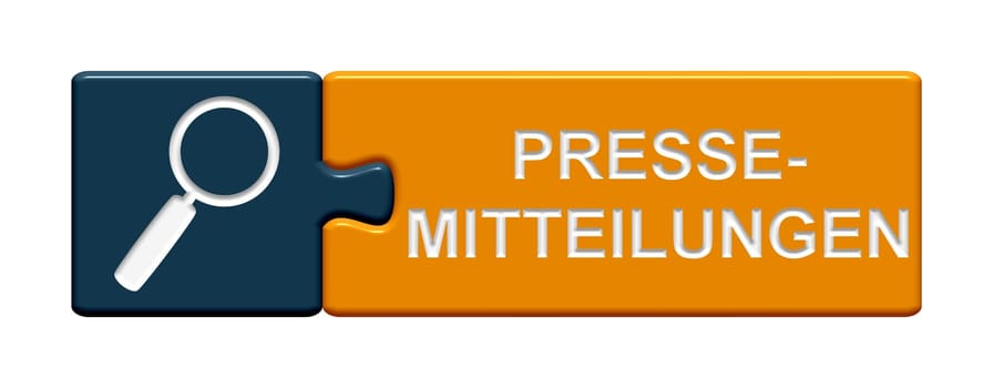 Puzzle Button blue orange: press releases