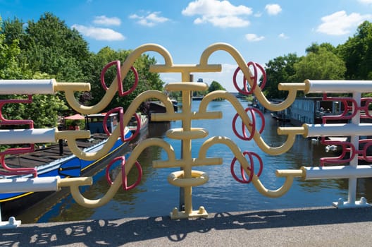 decorative bridge railing in utrecht, netherlands
