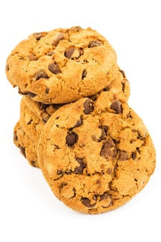 Cookie,close-up of biscuit on white background