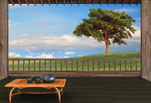 Cup of tea and mint with nice background for adv or others purpose use