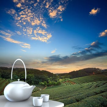 Teapot with nice background for adv or others purpose use