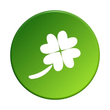 green round button: clover leaf