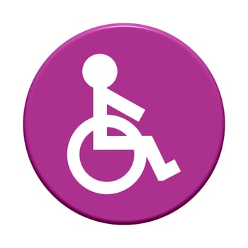 Button round: Wheelchair
