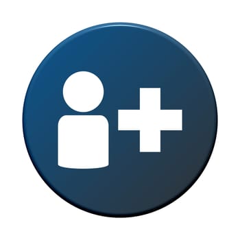 Button round: Add friend