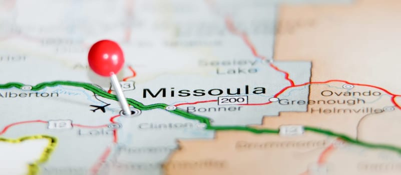 missoula city pin on the map