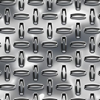 Steel diamond plate pattern