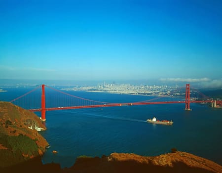 San Francisco with Golden Gate Bridge