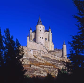 Castle Alcazar in Segovia, Spain