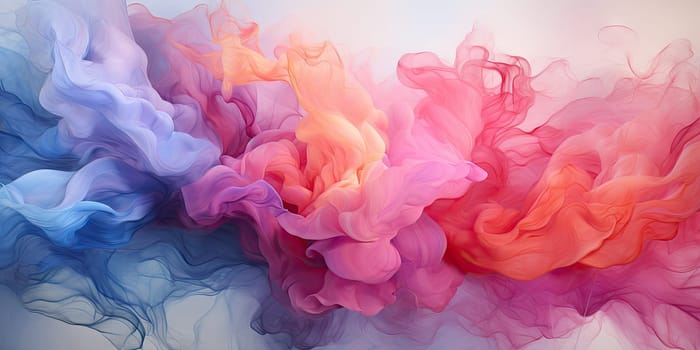 An abstract watercolor painting with a blend of soothing pastel colors, evoking a sense of calm and creativity. Concept of artistic inspiration by Generative AI.