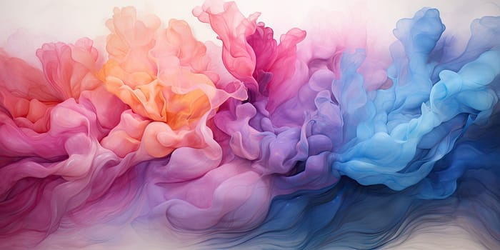 An abstract watercolor painting with a blend of soothing pastel colors, evoking a sense of calm and creativity. Concept of artistic inspiration by Generative AI.