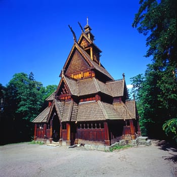 Ancient Stave Church in Norway