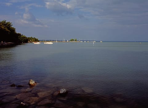 Pier on Lake Balaton in Hungary