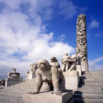 Sculptures in Vigeland Park, Oslo