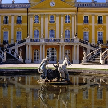 Fountain in Eszterhazy Palace, Hungary