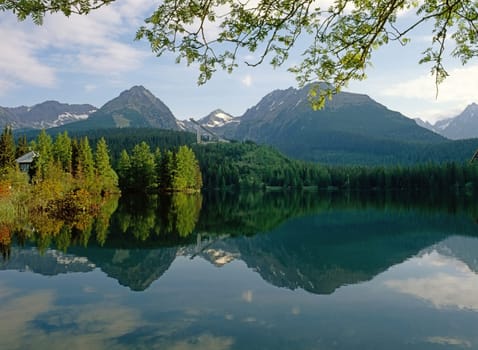 Lake in High Tatra mountains in Slovakia