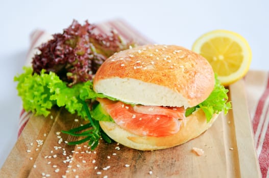 A big juicy burger ready to satiate your lunchtime appetite