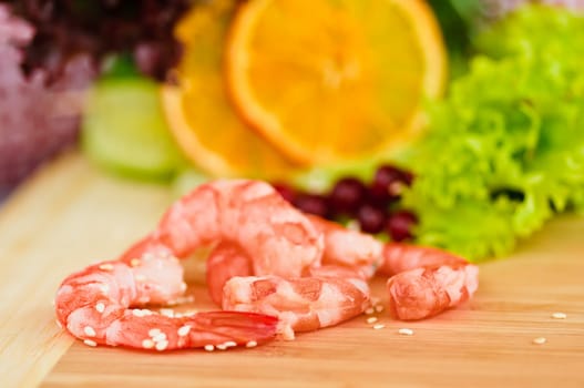 This is a close-up of vegetables and fruits