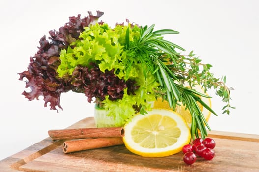 This is a close-up of vegetables and fruits