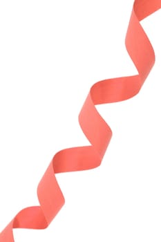 A close up shot of gift wrap ribbon