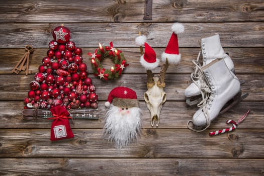 Christmas decoration in classic colors