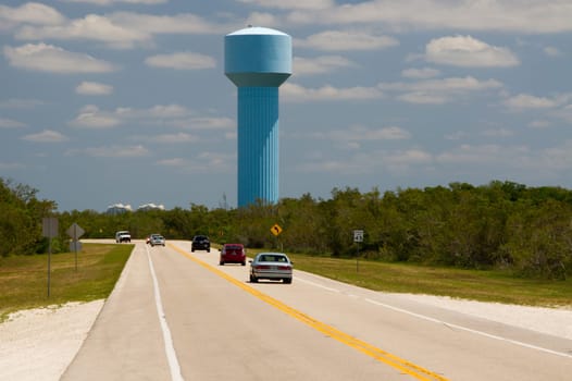 Water tower in Florida near Fort Myers