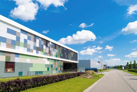 exterior of a modern industrial building