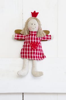 Red isolated gift or present with a ribbon for christmas