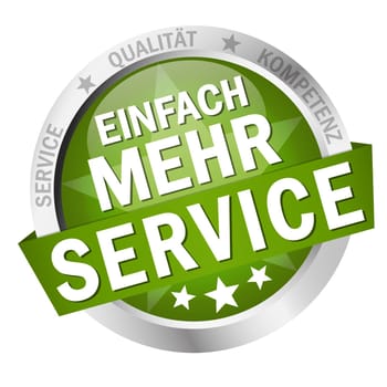 colored isolated button EASY MORE SERVICE