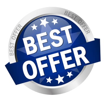 vector of colored button - best offer
