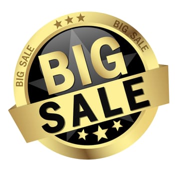 vector of colored button - big sale
