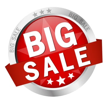 vector of colored button - big sale