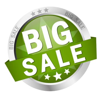 vector of colored button - big sale