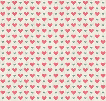 vector of seamless grunge background hearts with scratches