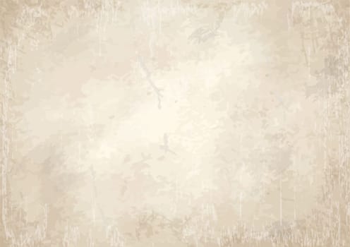 vector of old vintage yellowed paper background