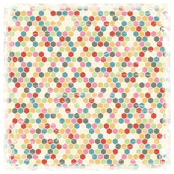 vector of colored vintage background with white frame