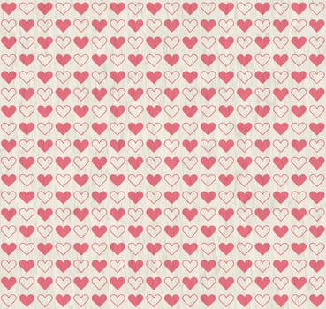 vector of seamless grunge background hearts with scratches