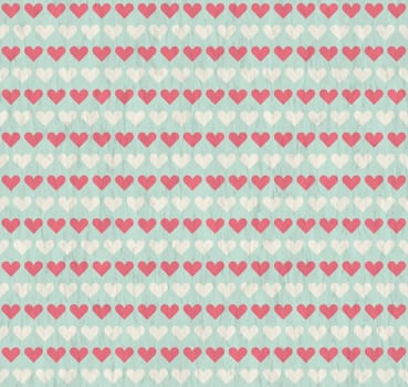 vector of seamless grunge background hearts with scratches