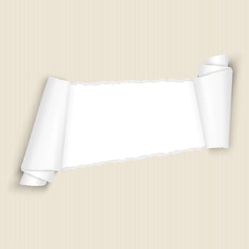 vector of ripped open paper brown cardboard