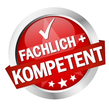 Button with banner " TECHNICAL + COMPETENT """