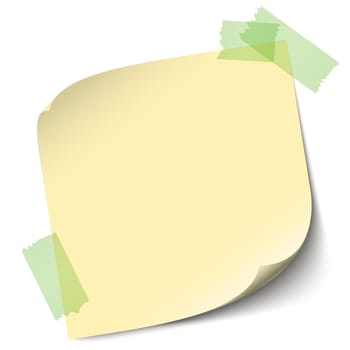 Note / note with adhesive strips