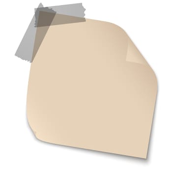Note / note with adhesive strips